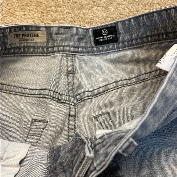 AG Adriano Goldschmied The Protege Straight Leg Light Gray Straight Jeans 30x34 - Picture 8 of 11